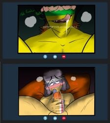 arwyn_(nsfw-lemonfizz) countryhumans countryhumans_oc holding_penis masturbating_while_watching masturbation oc