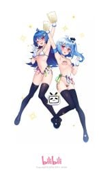 2girls bili_girl_22 bili_girl_33 bilibili blue_hair red_eyes sex