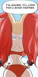 anthro backboob big_ass big_breasts bikini braixen bray_(lucyfercomic) breasts bubble_butt female female_only furry huge_ass lucyfercomic pokemon pokemon_(species) tagme thick_thighs wide_hips