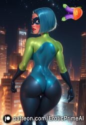 1female 1girls ai_generated ass ass_bigger_than_head ass_cleavage ass_focus asshole blue_eyes blue_hair bodysuit cleavage embarrassed eroticprimeai exposed_breasts exposed_nipples exposed_pussy female hips hips_wider_than_shoulders latex latex_armwear latex_bodysuit latex_boots latex_clothing latex_gloves latex_legwear latex_stockings latex_suit latex_thighhighs latina patreon_username puffy_nipples puffy_pussy short_hair shy solo solo_female solo_focus suit the_incredibles the_incredibles_2 thick_ass thick_thighs thighs voyd voyd_(the_incredibles) white_body white_skin wide_hips young young_female