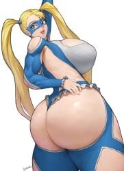 1girls ass batako big_ass big_breasts big_butt blonde_female blonde_hair blonde_hair_female breasts bubble_butt capcom dat_ass dumptruck_ass female_wrestler huge_ass light-skinned_female light_skin long_hair looking_pleasured rainbow_mika street_fighter twintails video_game_character wrestler