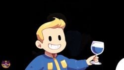 anilingus animated animation fallout fallout_(series) female human licking_toilet live2d longer_than_one_minute male moxifloxi music pale_skin rimming rimming_female sound tagme text toilet_licking vault_boy vault_girl vault_suit video yuri