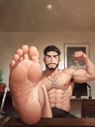 ai_generated feet feet_fetish feet_focus feet_up foot_fetish gay gay_male male male_feet male_foot_fetish male_only soles soles_fetish