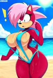 ai_generated ass booty breasts female hips magenta_fur pink_hair seductive_look solo sonia_the_hedgehog sonic_(series) sonic_the_hedgehog_(series) sonic_underground thick_thighs thighs