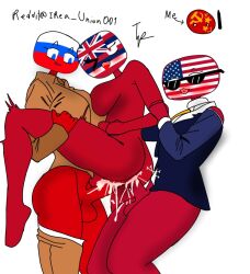 countryhumans cum futanari hawaii_(countryhumans) russia_(countryhumans) tagme united_states_of_america_(countryhumans)