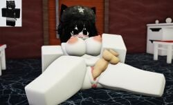 1girls 3d anus areolae big_breasts breasts cat_ears cat_girl catgirl dildo dildo_in_pussy dildo_insertion masturbating masturbation ninjashyper2 nipples nude pussy reference_image roblox roblox_avatar robloxian self_upload sex_toy solo solo_female solo_focus thighs toying_self