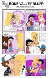 1girls 2boys ass backstage big_ass big_breasts black_eyes black_hair black_hair_male blonde_female blonde_hair blue_eyes blush boner breasts britney_britney_(fairly_oddparents) couch cunnilingus danny_fenton danny_phantom dialogue dipper_pines disney disney_channel english_dialogue english_text fairycosmo female gravity_falls grope groping groping_breasts hand_on_penis handjob hat hourglass_figure kissing lips lipstick male mirror nickelodeon onomatopoeia text the_fairly_oddparents turquoise_eyes undressing