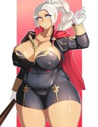 1girls breasts cameltoe cleavage edelgard_von_hresvelg erect_nipples female female_only fire_emblem fire_emblem:_three_houses huge_breasts nintendo nipples solo thick_thighs wide_hips xiceowl