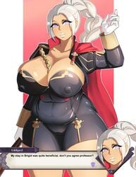 1girls bimbo breasts cameltoe cleavage edelgard_von_hresvelg erect_nipples female female_only fire_emblem fire_emblem:_three_houses huge_breasts nintendo nipples solo tanned tanned_skin thick_thighs venus_body wide_hips xiceowl