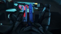 16:9 3d 3d_(artwork) 4k absurd_res alien animal_genitalia auguscus_acilcolus blue_penis comparing digital_media_(artwork) erection first_person_view genital_slit gun hand_on_penis hi_res male male_only mass_effect nude penis ranged_weapon rifle rooking sitting slit sniper_rifle solo source_filmmaker turian video_games weapon