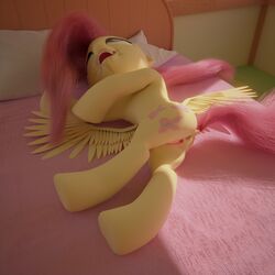 1:1 2019 3d after_sex anus aroused ass bodily_fluids cutie_mark drooling equid equine feathered_wings feathers female feral fluttershy_(mlp) friendship_is_magic gaping gaping_anus gaping_pussy genital_fluids hair hi_res mammal my_little_pony nude ooredelen open_mouth pterippus pussy saliva solo wings