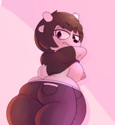 1girls anormaluser anthro ass big_ass breasts clothing female furry jeans rammy_lamb solo solo_female tagme tail thick_ass thick_thighs um_jammer_lammy