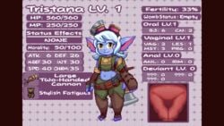 16:9 2019 animated clothed clothing digital_media_(artwork) female gun hair hi_res humanoid league_of_legends looking_at_viewer mammal ranged_weapon riot_games shortstack snesflint solo text tristana uterus video_games weapon white_hair x-ray yordle