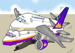 airplane continental personification tagme