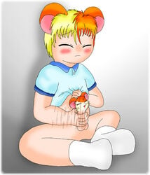 1boy artist_request hamster hamtaro hamtaro_(series) male_only masturbation tagme what