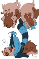 2019 2boys ailurid anal anal_sex anthro anthro_on_anthro ass belly big_ass big_belly big_tail blue_fur blush brown_fur buckteeth chubby covering_face dated digital_media_(artwork) duo fur gay greedunt hi_res insideizvy interspecies izvy izvy_(artist) larger_male male male_only mammal motion_lines nintendo nude on_top original_character overweight panda penetration penis pokémon_(species) poképhilia pokemon pokemon_ss red_panda rodent sex simple_background size_difference sketch smaller_male stripes sweat tail testicles testicles_on_face text video_games watermark white_eyes yaoi