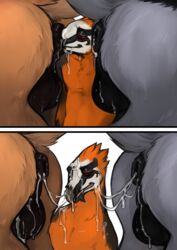 accipitrid accipitriform anal anthro anthro_on_feral anus ass avian backsack balls beak bearded_vulture big_balls big_butt bird black_beak black_body black_fur bodily_fluids brown_body brown_fur butt_sniffing chest_tuft digital_media_(artwork) equid equine feral fur grey_body grey_fur group half-closed_eyes hi_res interspecies male male/male mammal old_world_vulture one_eye_closed oral orange_body orange_fur perineum puffy_anus raised_tail red_eyes saliva saliva_string sex simple_background smile smirk sniffing snout_fuck sweat sweatdrop torakuta tuft vulture white_background white_body white_fur zoophilia