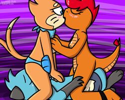 1girls 2019 5:4 ambiguous_gender anthro anthrofied ass big_eyes blue_eyes blue_fur blush breasts buizel closed_eyes clothing commission dewott digital_media_(artwork) eyelashes feet female furry girly group half-closed_eyes implied_oral implied_sex kiss nintendo nude orange_fur orange_skin original_character paws penetration pokémon_(species) pokefound pokemon pokemon_(species) pokemon_bw pokemon_dppt scalie scraggy simple_background tail text video_games watermark