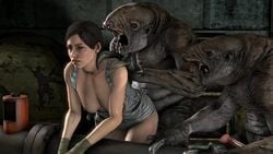 1girls 3d ambiguous_penetration animated anna_miller_(metro) areola breasts brown_hair clothing deep_silver erection female from_behind grunting interspecies legs_together male metro_(series) metro_2033 metro_exodus monster monster_sounds nipples nosalis panting penetration penis sex short_hair sound source_material_vocals uncensored video ziklipixsfm