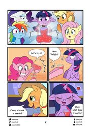 absurd_res amaichix applejack_(mlp) comic deviantart_username english_text equid equine female fluttershy_(mlp) friendship_is_magic furaffinity_username hi_res horse inkbunny_username love_potion lust_in_a_glass mammal mane_six_(mlp) my_little_pony page_2 patreon_username phallic pinkie_pie_(mlp) pony rainbow_dash_(mlp) rarity_(mlp) straight_hair twilight_sparkle_(mlp) twitter_username