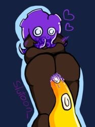 dark-skinned_female dark_skin octoling octoling_girl purple_hair slutoon_ solo_female splatoon splatoon_2 tentacle