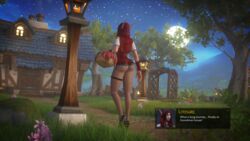 blizzard_entertainment blood_elf female lamp moon night outdoors outfit red_riding_hood tektah tree world_of_warcraft