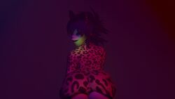 ass ass_focus big_ass big_breasts noodle_(gorillaz) noodle_(strobelite) smirk smirking_at_viewer