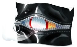 black_clothes black_latex blush_lines blushing breath_cloud breath_play breathing_heavily flag flag_(object) gimp_mask gimp_suit inanimate inanimate_object latex latex_clothing latex_suit object_focus objectofdesire objectophilia objectum open_zipper pride_flag zipper zipper_pull_tab