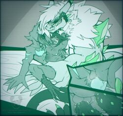2023 2boys1girl alternate_form anthro anthro_on_anthro anthro_only anthro_penetrating_anthro aqua_eyes aqua_tongue artist_logo artist_name balls bed berserker_retro bird bisexual bisexual_male blue_body body_markings bonestheskelebunny01 breast_play breasts claws corvus_(genus) crow crystals cum curly_hair dark_grey_fur dark_grey_skin demon demons digital_media_(artwork) diphallism double_penetration ears feathers fur furry green_crystal hand_on_leg horns infernadise_(retrospecter) izzurius_(retrospecter) larger_male licking licking_breast licking_nipple lighting medium_breasts multicolored_body multicolored_horns naked neck_tuft nipple_play nipples on_bed original_character pleasured pubic_hair pussy retrospecter_(character) saliva sex size_difference small_female smile spread_legs tail tail_hand talons teeth teeth_showing threesome threesome_sex tongue tongue_out unusual_genitalia unusual_penis veiny_penis white_bed_sheet white_fur white_hair