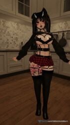 animated boobs breasts feminine indoors inside mp4 skirt tagme tits unity_(engine) video vrchat vrchat_avatar vrmommymilkers