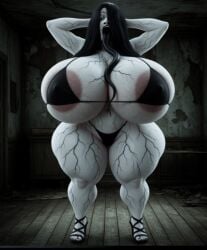 ai_generated big_breasts huge_breasts large_breasts long_tongue monster_girl nextbot the_grudge