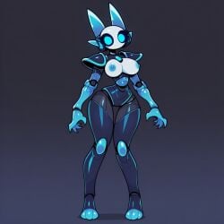 ai_generated blue_body blue_eyes blue_hair blue_skin metal metallic_body original_character robot robot_girl robot_humanoid simulator simultaneous simultaneous_orgasms waifu waifu_night