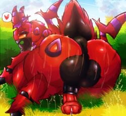 animal_genitalia animal_penis anus arthropod backsack balls big_anus big_balls black_balls black_eyes bodily_fluids butt centipede cloud dripping equine_genitalia equine_penis fan_character felipotyphlosion feral fluffy fluffy_butt fluffy_tail generation_5_pokemon genital_fluids genitals glistening glistening_balls glistening_butt glistening_genitalia grass head_tuft hi_res huge_balls lying male markings meadow myriapod neck_tuft nintendo overweight overweight_feral overweight_male penis plant pokemon pokemon_(species) precum precum_drip puffy_anus purple_markings raised_tail scolipede shrub sky solo sweat sweatdrop sweaty_butt sweaty_legs sweaty_thighs tail thick_thighs tuft yellow_sclera