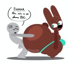 anal anal_sex anon big_ass big_butt breathotter bunny cocoa_the_bunny fucked_from_behind gay gay_sex oc plap rabbit sex sex_from_behind standing standing_sex tagme text thick_thighs thighhighs thighs