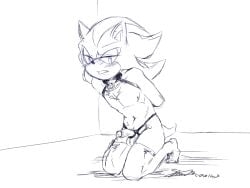 bdsm bondage boner hedgehog male nude shadow_the_hedgehog soina sonic_(series) sonic_the_hedgehog tied_up