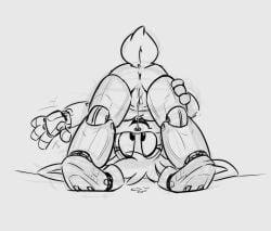 anus ass bunnie_rabbot ishoka monochrome nude_female pussy pussy_juice pussy_juice_string sega sketch sonic_(series) sonic_the_hedgehog_(archie) sonic_the_hedgehog_(comics) sonic_the_hedgehog_(series) tail