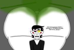 2boys 2d_(artwork) 2d_artwork alternate_version_available artist_self-insert ass ass_focus big_ass black_hair blush_stickers bulging_eyes deltarune deltarune_chapter_2 digital_media_(artwork) disinterested english_text facesitting facial_hair fart fart_cloud fart_fetish farting farting_in_face gassy gay gigantic_ass glasses half-closed_eyes huge_ass human hyper hyper_ass male male/male male_only massive_ass pink_eyes pink_sclera puppet short_hair smothering smothering_ass spamton_g_spamton text thick_ass thick_thighs uneven_eyes white_skin wik45 yellow_eyes yellow_sclera