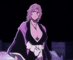 1girls bleach breasts character_request cleavage clothing huge_breasts large_breasts milf screencap