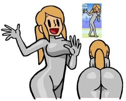 1girls ass bodysuit breasts rhythm_heaven rhythm_heaven_groove