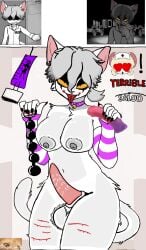 anal_beads big_ass big_breasts big_penis cat_tail dildo futanari stockings terrible_mouse