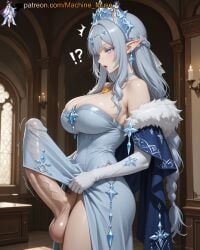 !? 1futa 1futanari 1girl 1girls adult adult_female ai_generated archon bare_shoulders big_breasts big_cock big_dick big_penis blue_eyes boobs braid braided_hair breasts bulge_through_clothing bust busty busty_female busty_girl cock crystal dick dickgirl earrings elbow_gloves elf elf_ears elf_female elf_girl empress erect_penis erection fatui female fur_trim futa futanari genshin_impact girl gloves goddess headdress huge_cock huge_penis ice large_breasts light_blue_eyes long_hair long_penis looking_down machine_muse mature mature_body mature_female mihoyo mouth_open open_mouth penis penis_bulge penis_under_clothes penis_under_shirt platinum_blonde_hair pointy_ears queen royal russian russian_female sexy sexy_body silver_hair snezhnaya_girls solo tits trans trans_woman tsaritsa_(genshin_impact) uncensored veiny_penis watermark