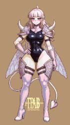 1girls ass big_breasts breasts female full_body looking_at_viewer paladin pixel_art pixie pixie_wings shoulder_pads solo solo_female thepixelartboy thick_thighs thigh_pads