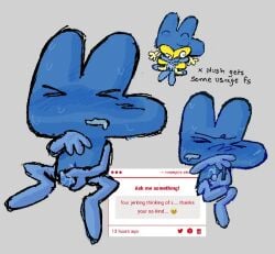 algebralien battle_for_dream_island battle_for_dream_island_again bfb bfdi bfdia cum four_(bfb) masturbation object_shows penile_masturbation stroking_penis tentacle_penis x_(bfb)
