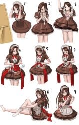 1girls fleda idolmaster idolmaster_cinderella_girls maid maid_headdress shimamura_uzuki solo