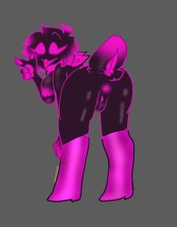 anus ass female female_only looking_at_viewer magenta_eyes magenta_hair magenta_pawpads magenta_pussy oc original_character pink_anus pink_eyes pink_hair pink_nipples pink_pussy pussy sunnypawsy
