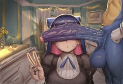 1boy 1girls 2026 ai_generated anthro anthro_on_human bigtub7775 blue blue_fur cant_see_the_haters crossover foreskin fur huge_balls interspecies panty_&_stocking_with_garterbelt penis sega sonic_(series) sonic_the_hedgehog stocking_anarchy tagme testicles veiny_penis