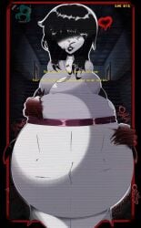 bbpaloq bloated_belly female_pred ghost_girl hands_on_belly specimen_4 spooky's_house_of_jump_scares vore vore_belly