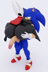 ai-created ai_art ai_generated crossover hollow_knight hornet_(hollow_knight) sonic_(series) sonic_the_hedgehog sonic_the_hedgehog_(series)