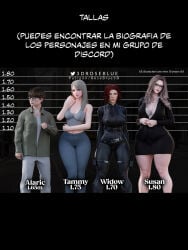 1boy 3d 3girls alaric_(roseblue3d) ass big_ass big_breasts big_thighs black_widow_(marvel) bottom_heavy breasts breasts_bigger_than_head bust busty chest curvaceous curvy curvy_figure fat_ass female height_difference hips hourglass_figure huge_ass huge_breasts huge_thighs large_ass large_breasts large_thighs legs light-skinned_female light_skin male male/female marvel marvel_cinematic_universe marvel_comics mature mature_female milf mother_and_daughter multiple_females multiple_girls my_neighbor's_widow natasha_romanoff older_female older_female_and_younger_male original_character original_characters red_hair rose_blue_3d shorter_male size_difference slim_waist story straight susan_collins taller_female tammy_collins thick thick_hips thick_legs thick_thighs thighs voluptuous waist wide_hips younger_male