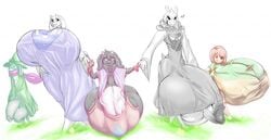 2019 2girls 3boys :3 anthro asriel_dreemurr asriel_dreemurr_(god_form) balls bent_penis big_breasts big_penis black_sclera breasts chara curved_horns deltarune erect_nipples_under_clothes evil_eyes exposed_penis female girly goat height_difference holding_hands hollymollyarts horns huge_breasts huge_cock human hyper hyper_balls hyper_breasts hyper_bulge hyper_penis large_breasts large_penis larger_female larger_male looking_at_each_other male mother mother_and_child mother_and_daughter mother_and_son nipple_bulge penis penis_base purple_dress ralsei regisky size_difference small_but_busty small_but_hung smaller_female smaller_male toriel undertale walking white_background